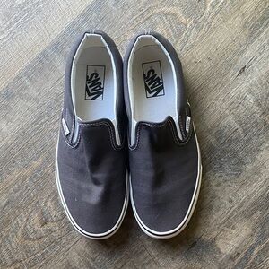 Vans Men's Gray Slip-On Sneakers